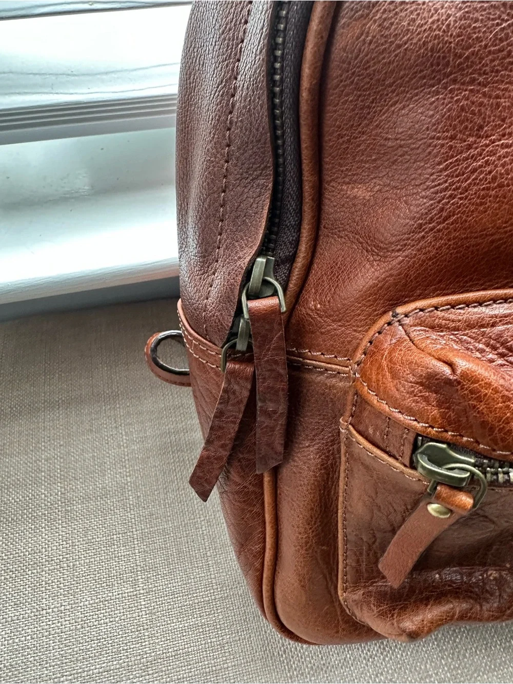 Aaron‎ leather goods mini backpack NWT